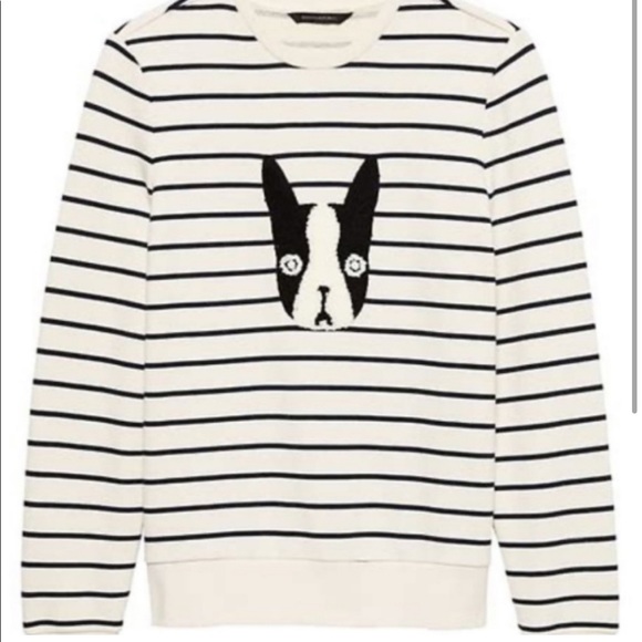 BANANA REPUBLIC Boston/Frenchie Sweatshirt Sz small - Picture 2 of 11